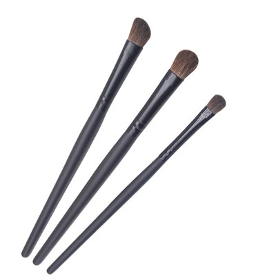 Private Label High Quality Horse Hair Applicator Round/Angle Eye Shadow Makeup Brush