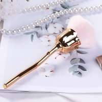 Cosmetic Makeup Tool Flower Shaped Rose Make Up Brushes Nail Dust Brush Flower Clean Brush